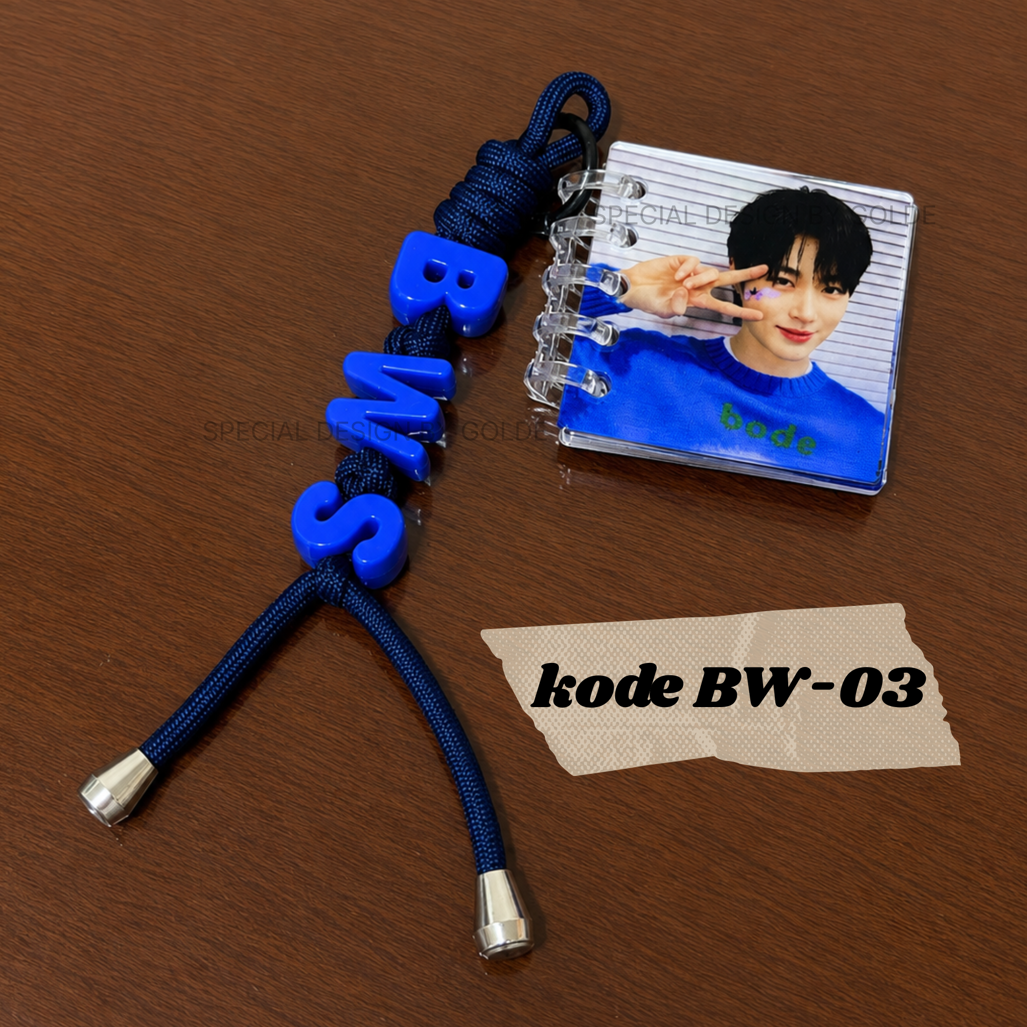 Keychain Custom Handmade Byeon Woo-seok