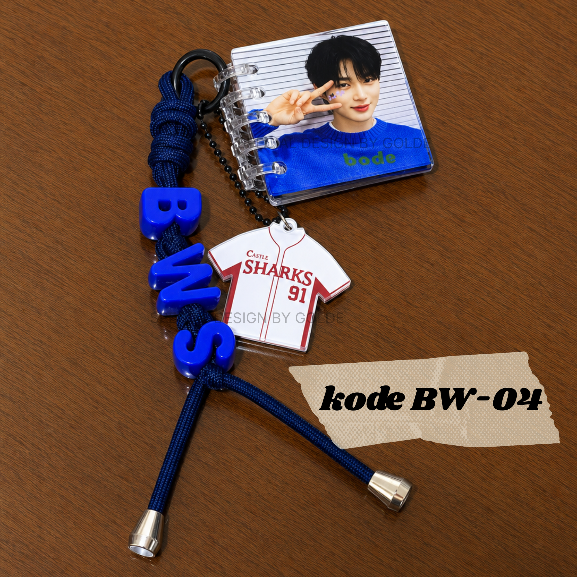 Keychain Custom Handmade Byeon Woo-seok