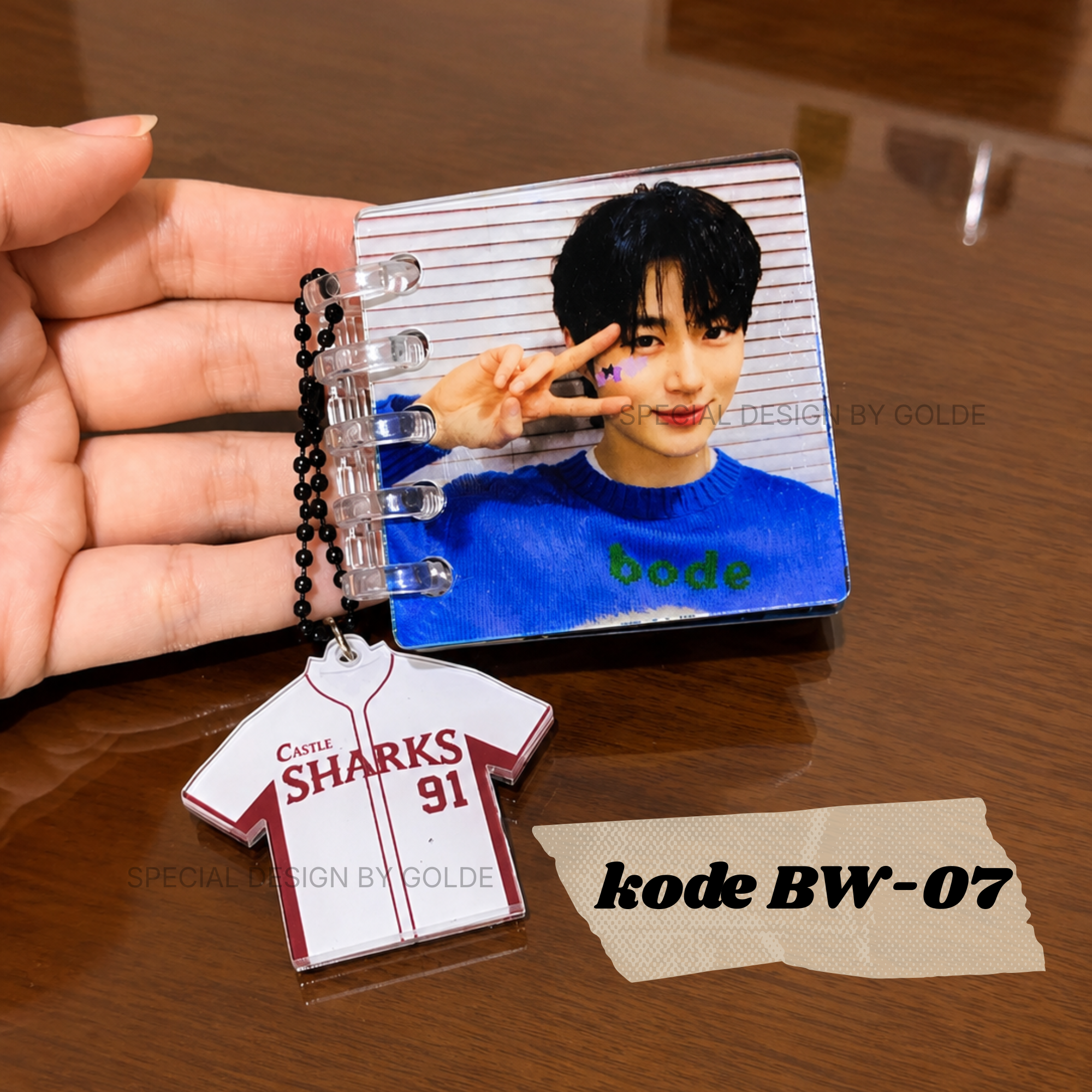 Keychain Custom Handmade Byeon Woo-seok