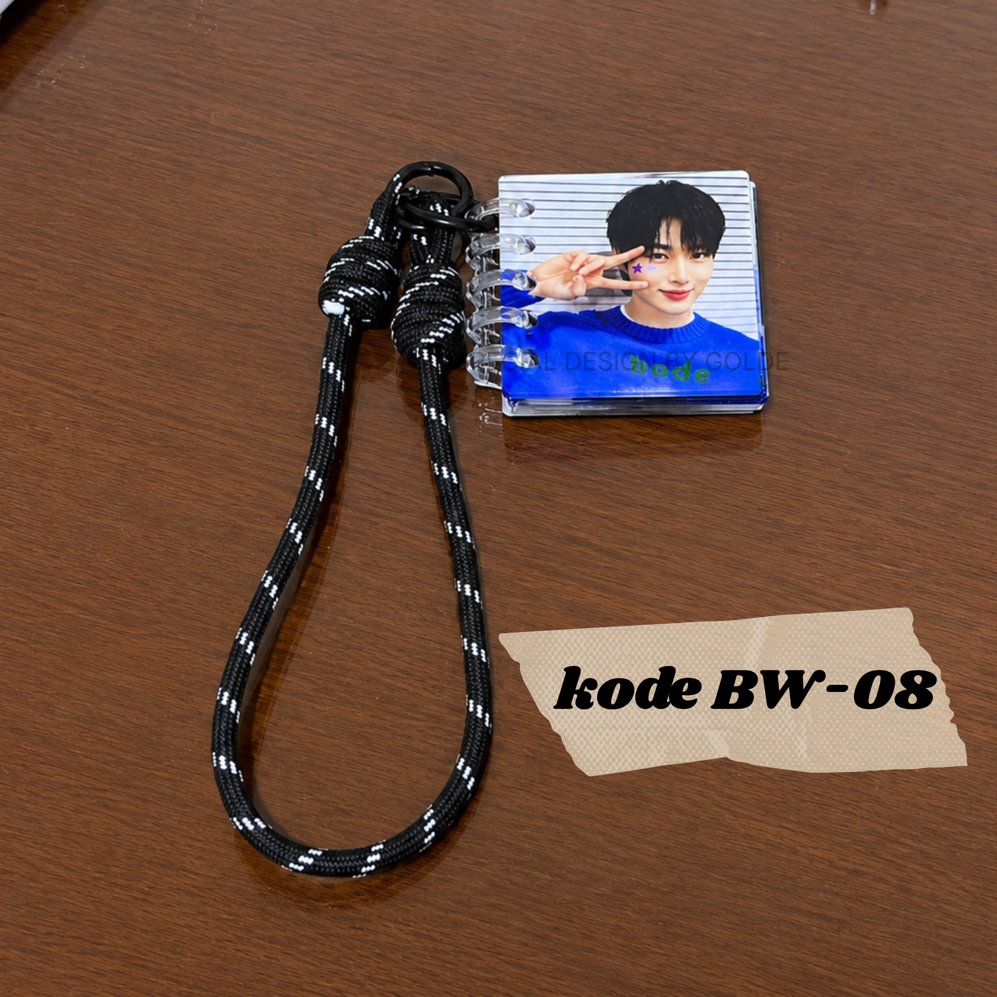 Keychain Custom Handmade Byeon Woo-seok