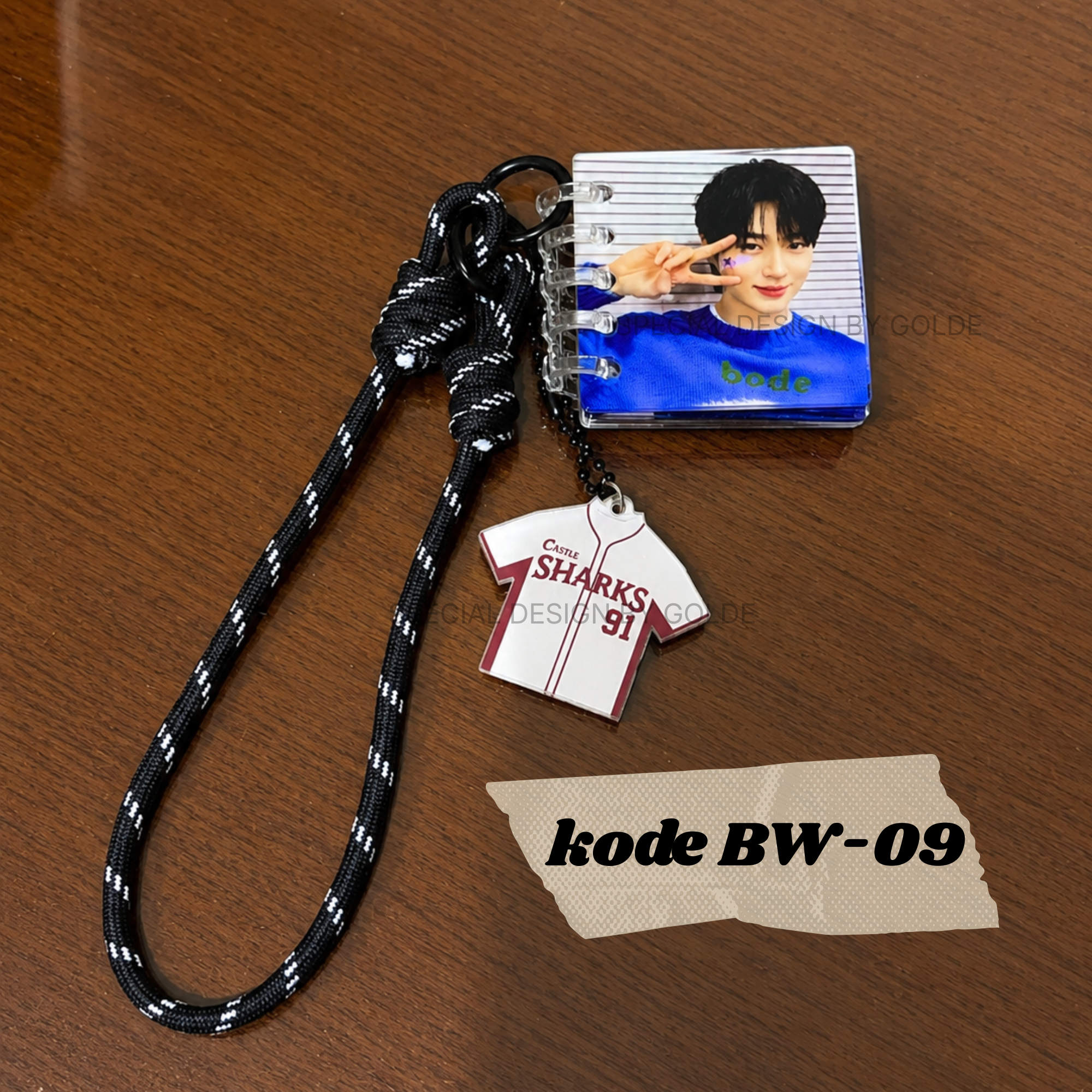 Keychain Custom Handmade Byeon Woo-seok