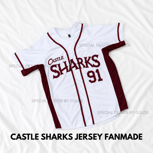 Castle Sharks Fanmade Baseball T-shirt