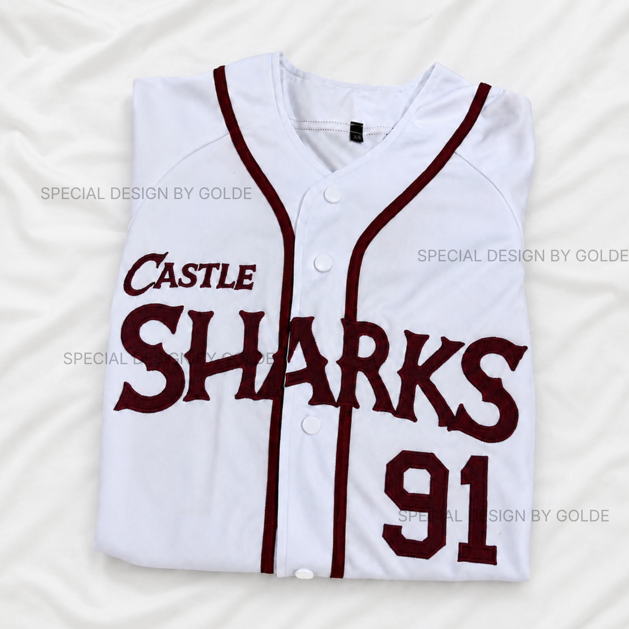 Castle Sharks Fanmade Baseball T-shirt